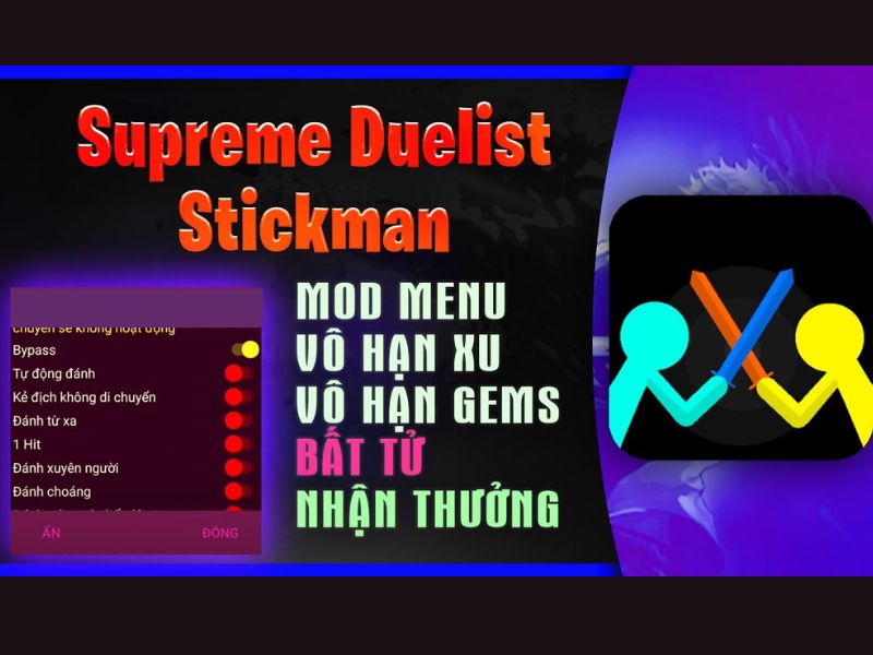 Tải Supreme Duelist Stickman MOD APK (Full Tiền, Mở Khóa Tất Cả) v4.0.4 3 Những Tính Năng Nổi Bật Của Phiên Bản Hack Supreme Duelist Stickman