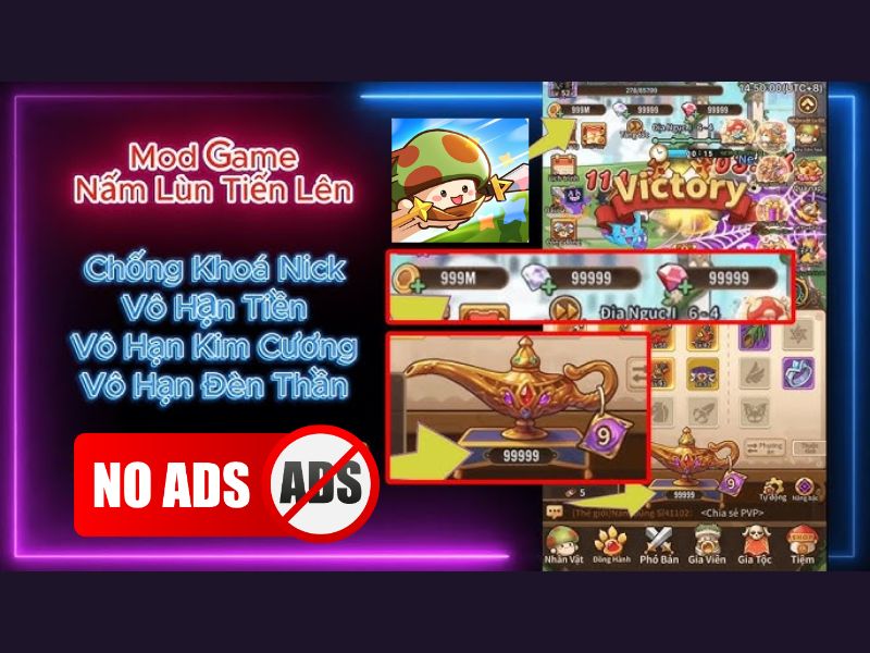 Tải Hack Nấm Lùn Tiến Lên (Vô Hạn Tiền, Sát Thương) v2.0.42 3 Những Tính Năng Nổi Bật Của Phiên Bản Hack Nấm Lùn Tiến Lên