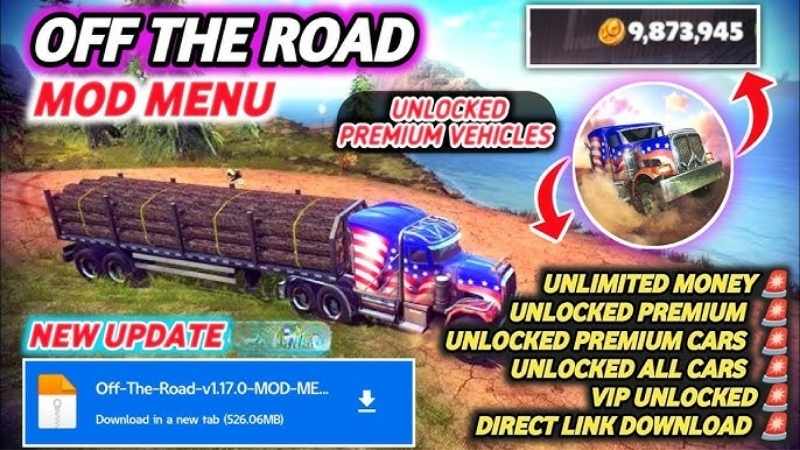 Tải Hack Off The Road (Full Tiền, Mở Khóa Xe, VIP) V1.18.1 4 Những Tính Năng Nâng Cao Của Bản Hack Off The Road